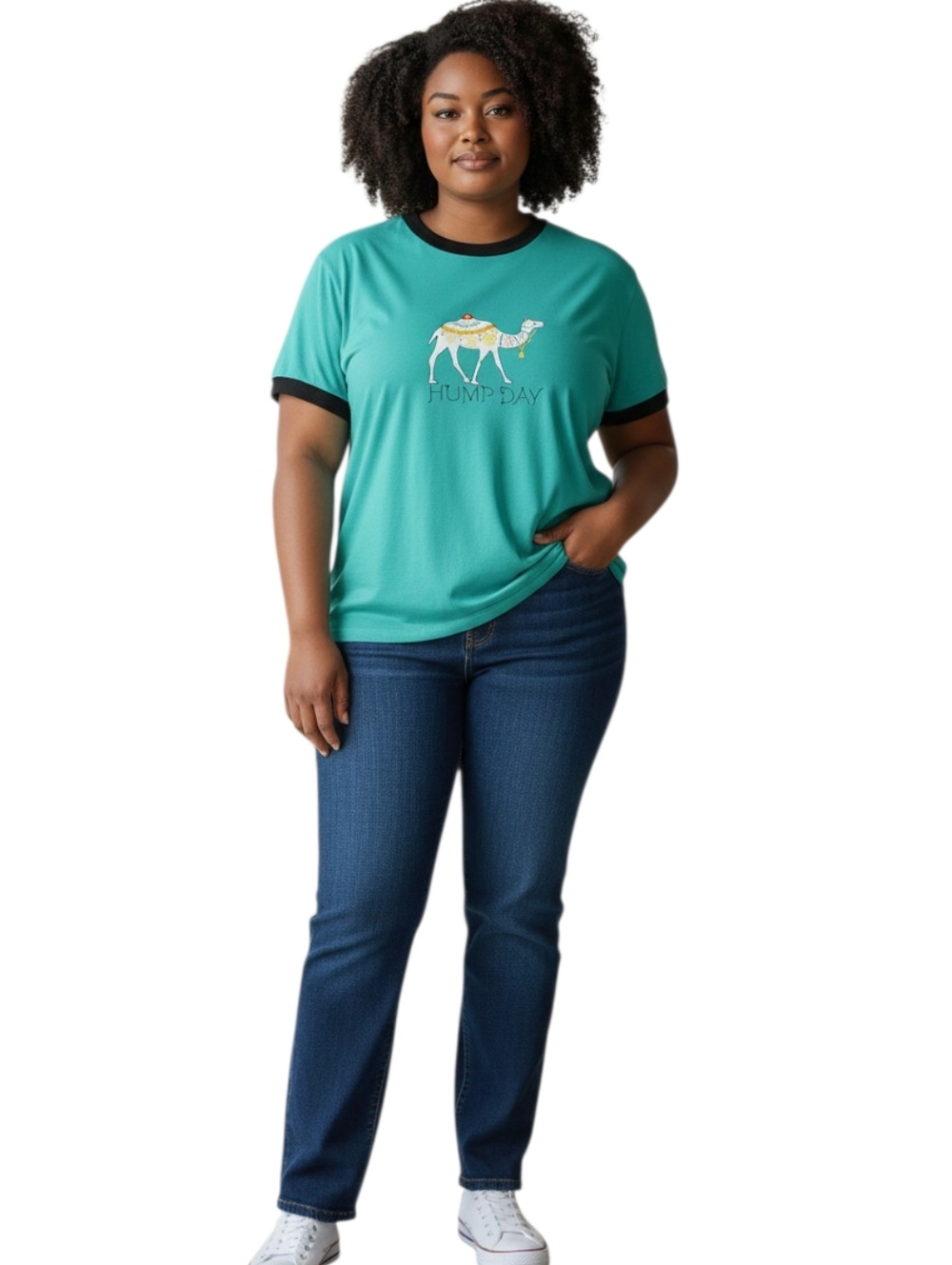 Lula Roe Hump Day Camel Tee Women XL Short Sleeve Turquiose Crewneck